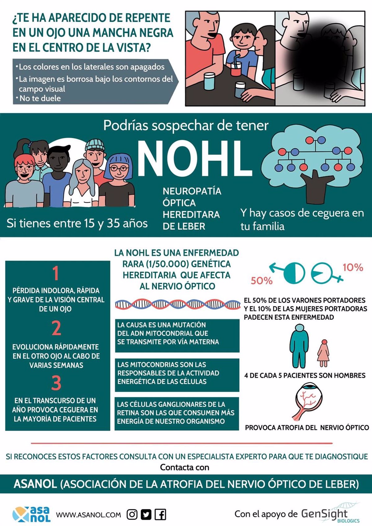 neuropatia optica leber