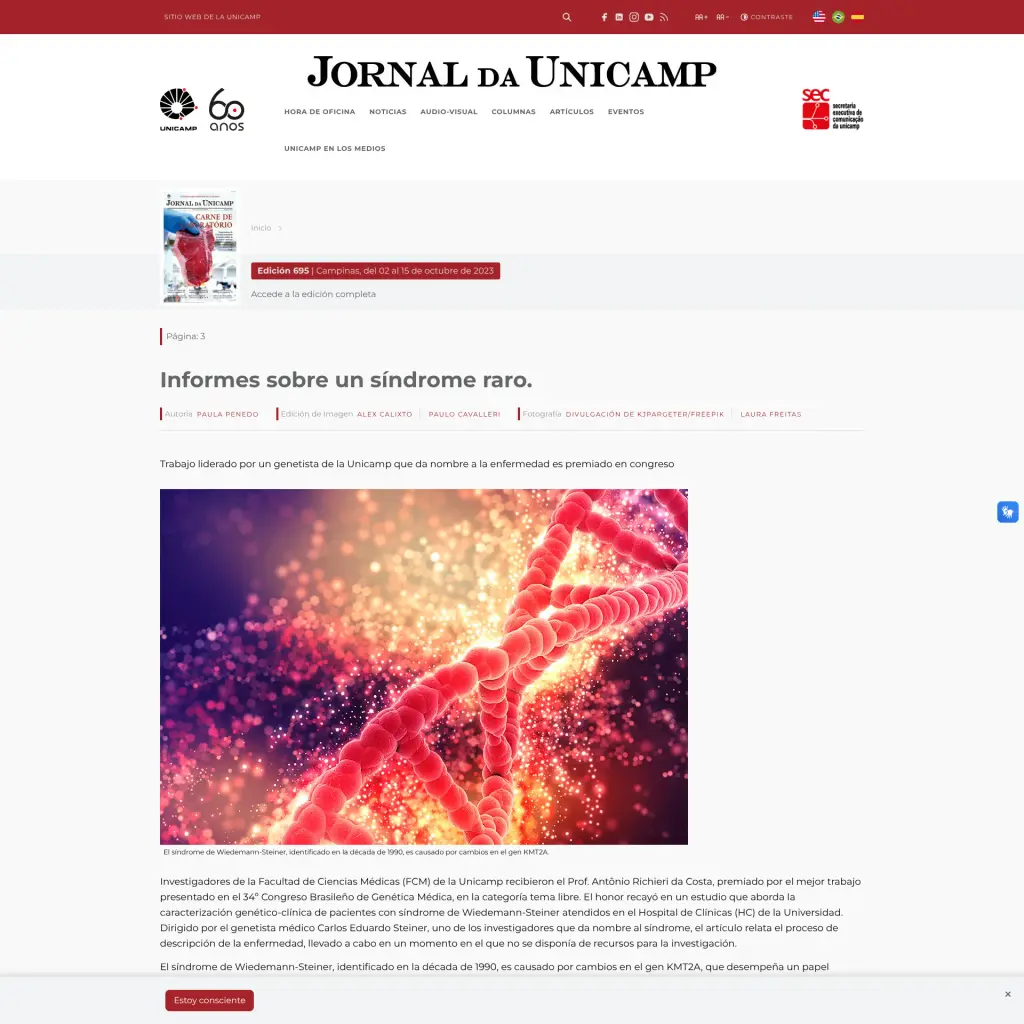 Informes sobre un síndrome raro