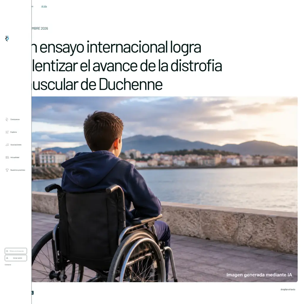 Un ensayo internacional logra ralentizar el avance de la distrofia muscular de Duchenne